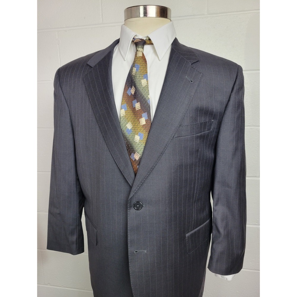 Jos. A. Bank Charcoal Pinstripe Suit